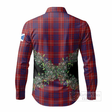 Hamilton Tartan Long Sleeve Button Shirts Thistle Scottish Spirit