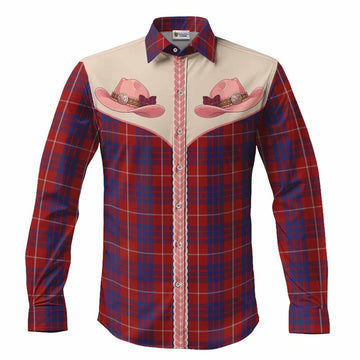 Hamilton Tartan Long Sleeve Button Shirts Wee Coo Cowgirl Cute Style