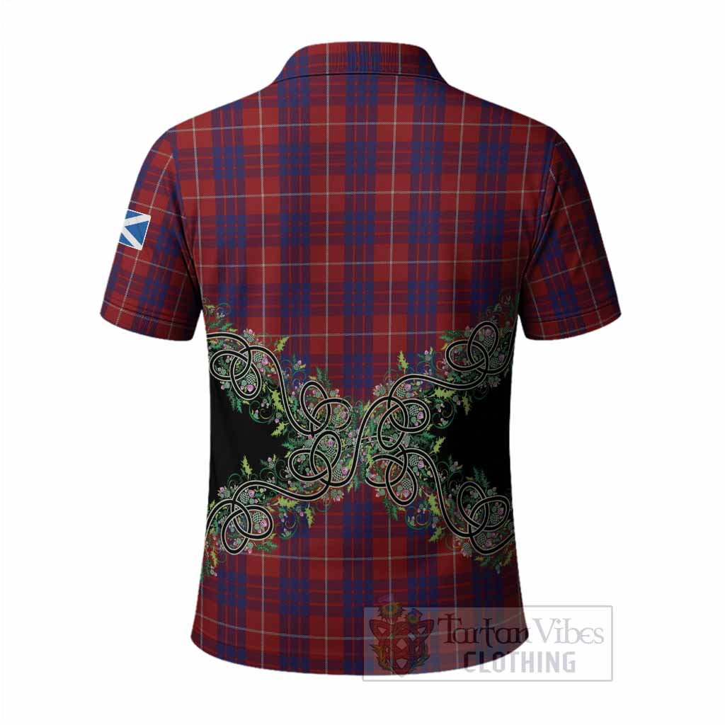Hamilton Tartan Polo Shirt Thistle Scottish Spirit