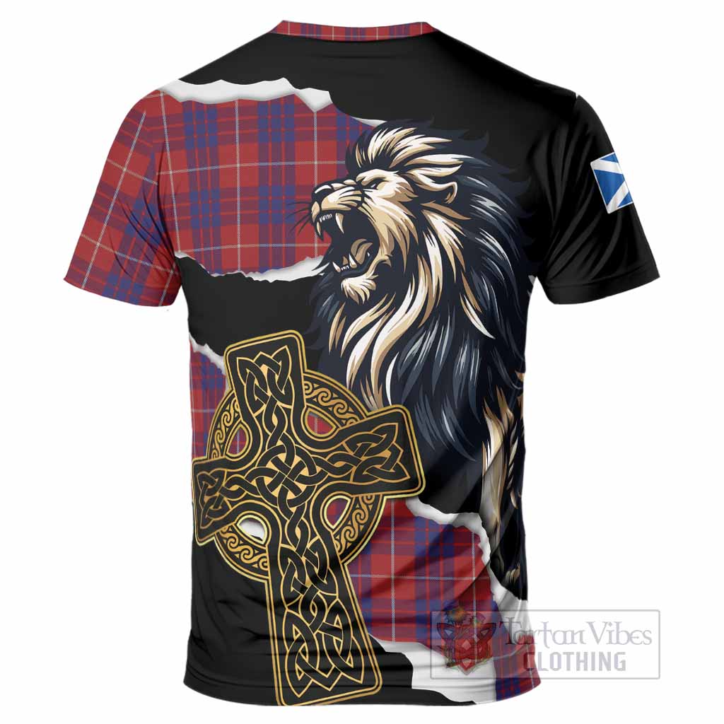 Hamilton Tartan Scottish T-Shirt Lion Celtic Heritage