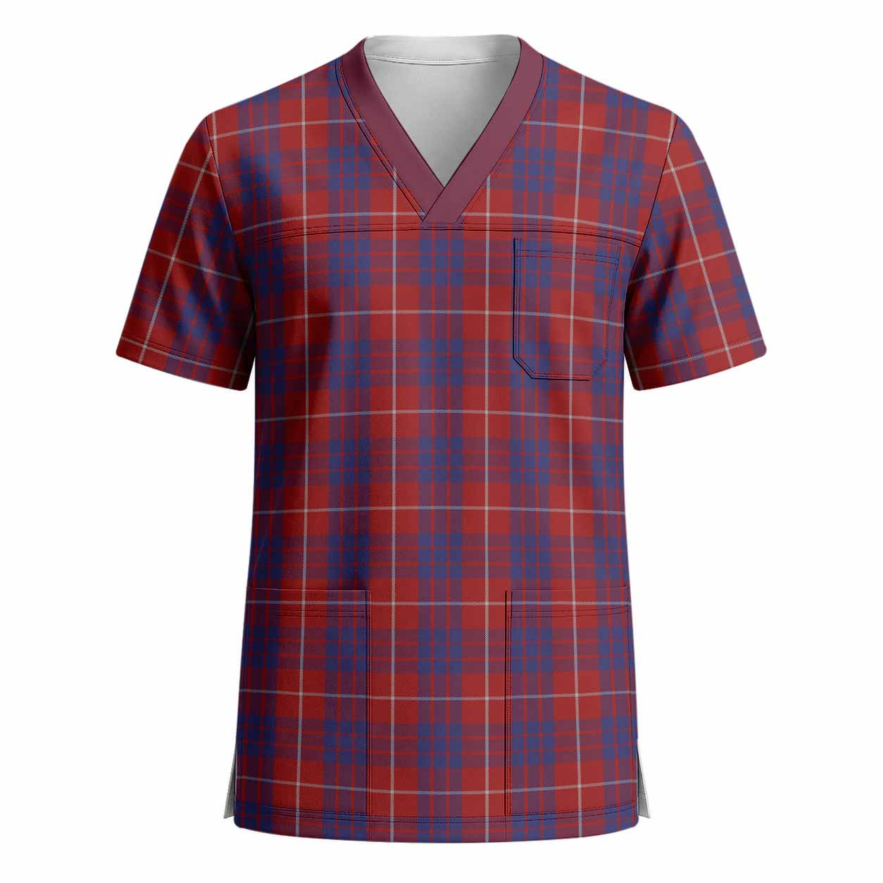 Hamilton Tartan Scrub Top - Tartan Vibes Clothing