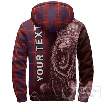 Hamilton Tartan Sherpa Hoodie Roaring Lion Heritage