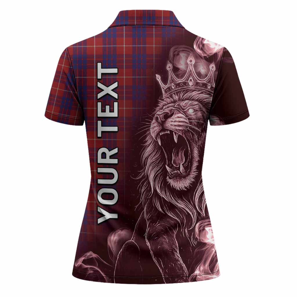 Hamilton Tartan Women Polo Shirt Roaring Lion Heritage