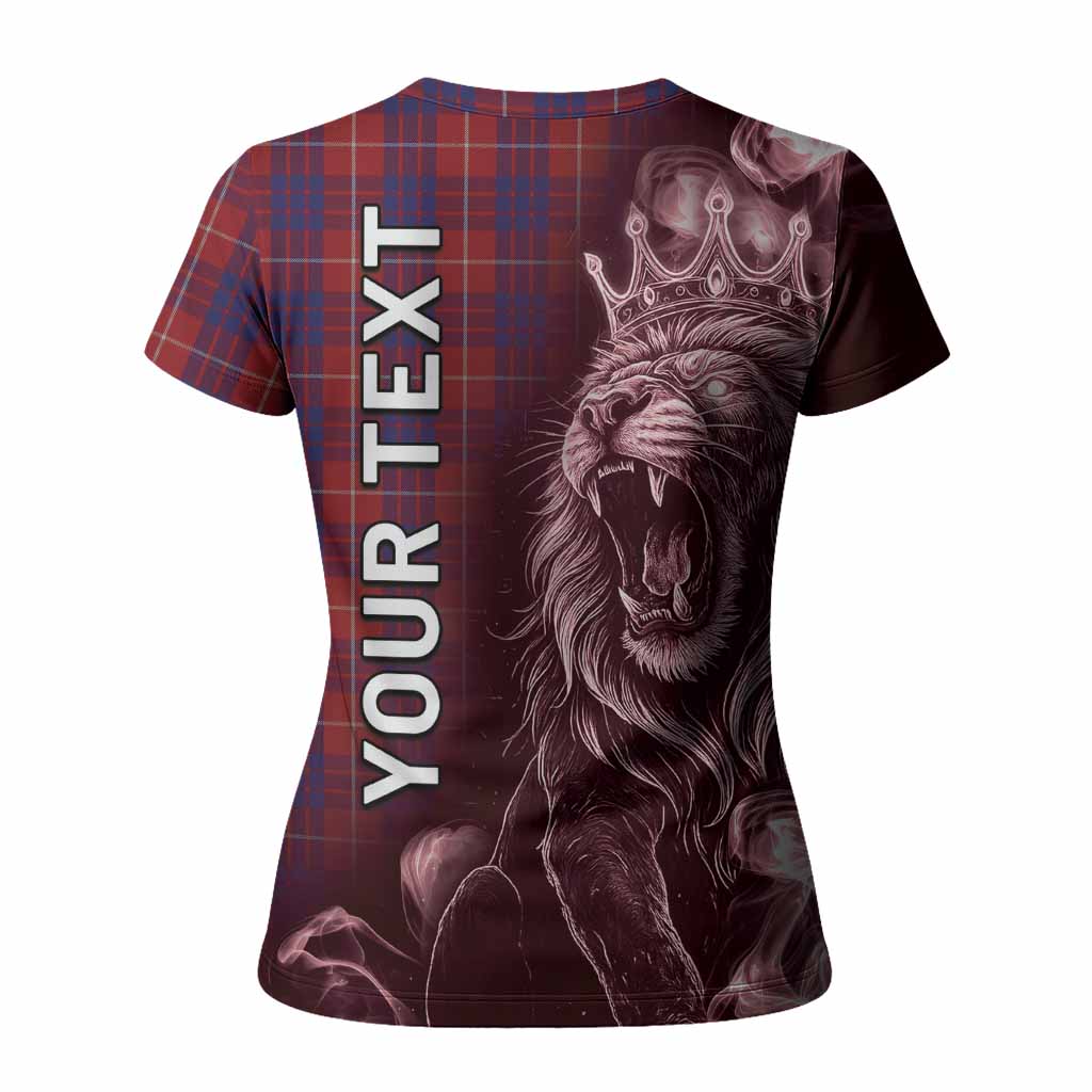 Hamilton Tartan Women T shirt Roaring Lion Heritage
