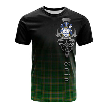 Tartan Vibes Clothing Hammond Irish Clan Cotton T-shirt with Coat of Arms Erin Go Bragh Celtic Inspired