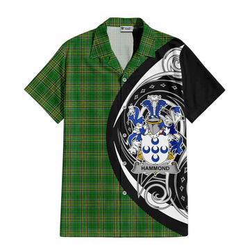 Tartan Vibes Clothing Hammond Irish Clan Short Sleeve Button Shirt Celtic Circle Style