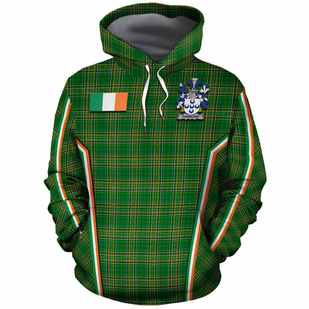 Hammond Irish Clan Coat of Arm Tartan Cotton Hoodie Flag Style