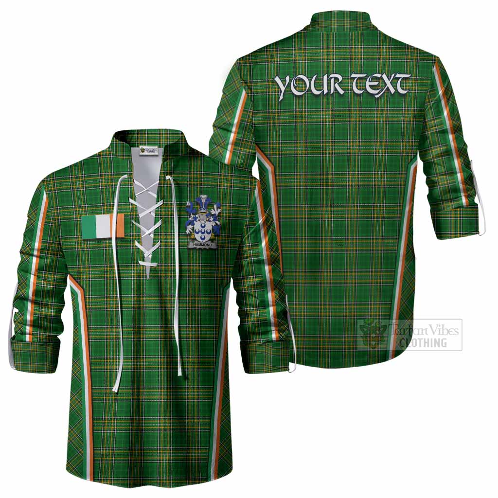 Hammond Irish Clan Coat of Arm Tartan Ghillie Shirt Flag Style