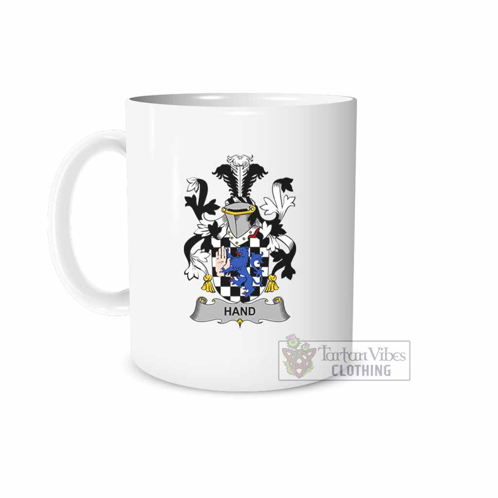 Hand Irish Clan Coat of Arms Ceramic Mug White - 2D-tartanvibesclothing