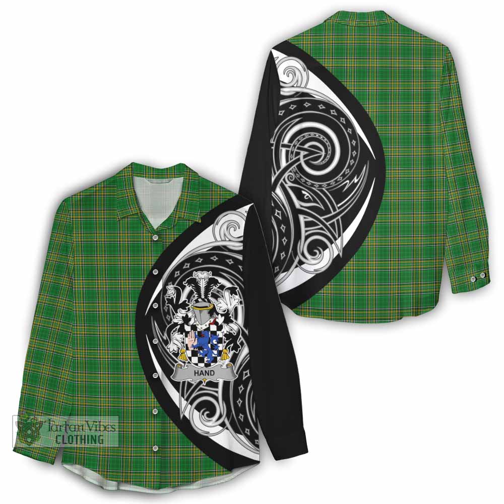 Hand Irish Clan Women's Casual Shirt Celtic Circle Style - Tartan Vibes Clothing