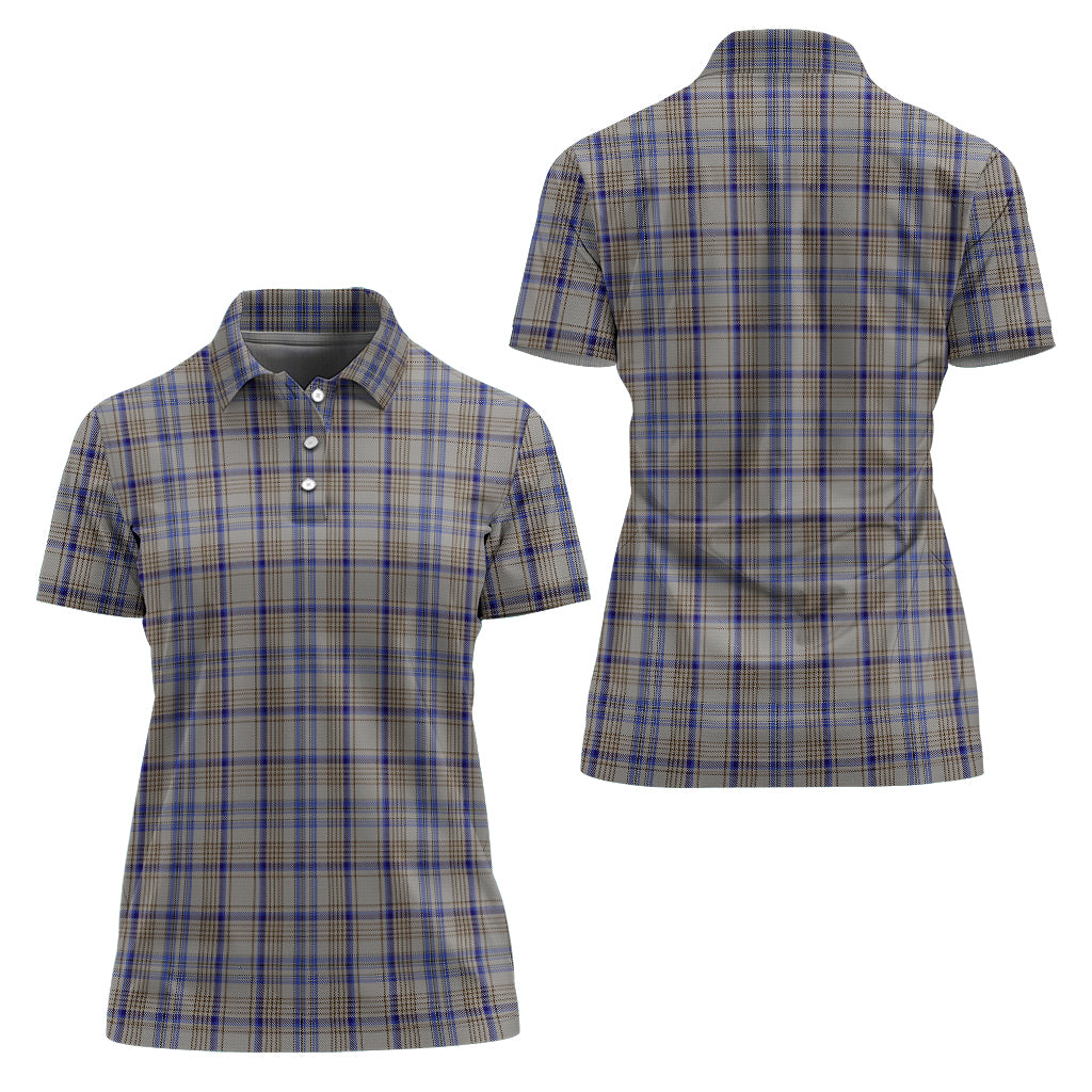 Handwriting Tartan Polo Shirt For Women Women - Tartan Vibes Clothing