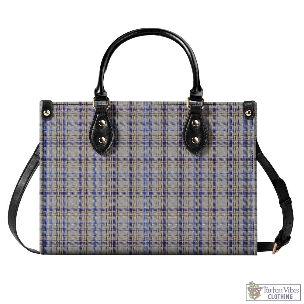 Handwriting Tartan Luxury Leather Handbags L - Tartan Vibes Clothing