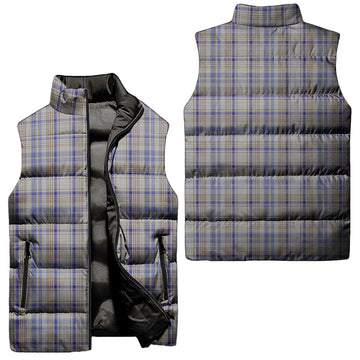 Handwriting Tartan Sleeveless Puffer Jacket Unisex - Tartan Vibes Clothing