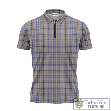 Handwriting Tartan Zipper Polo Shirt - Tartan Vibes Clothing