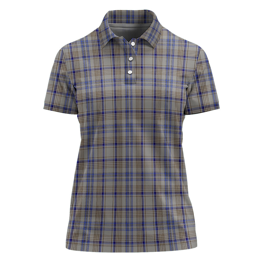 Handwriting Tartan Polo Shirt For Women - Tartan Vibes Clothing