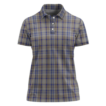 Handwriting Tartan Polo Shirt For Women - Tartan Vibes Clothing
