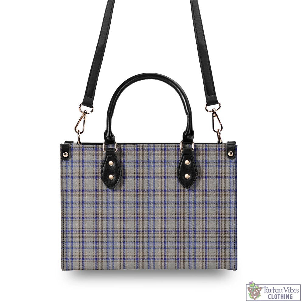 Handwriting Tartan Luxury Leather Handbags - Tartan Vibes Clothing