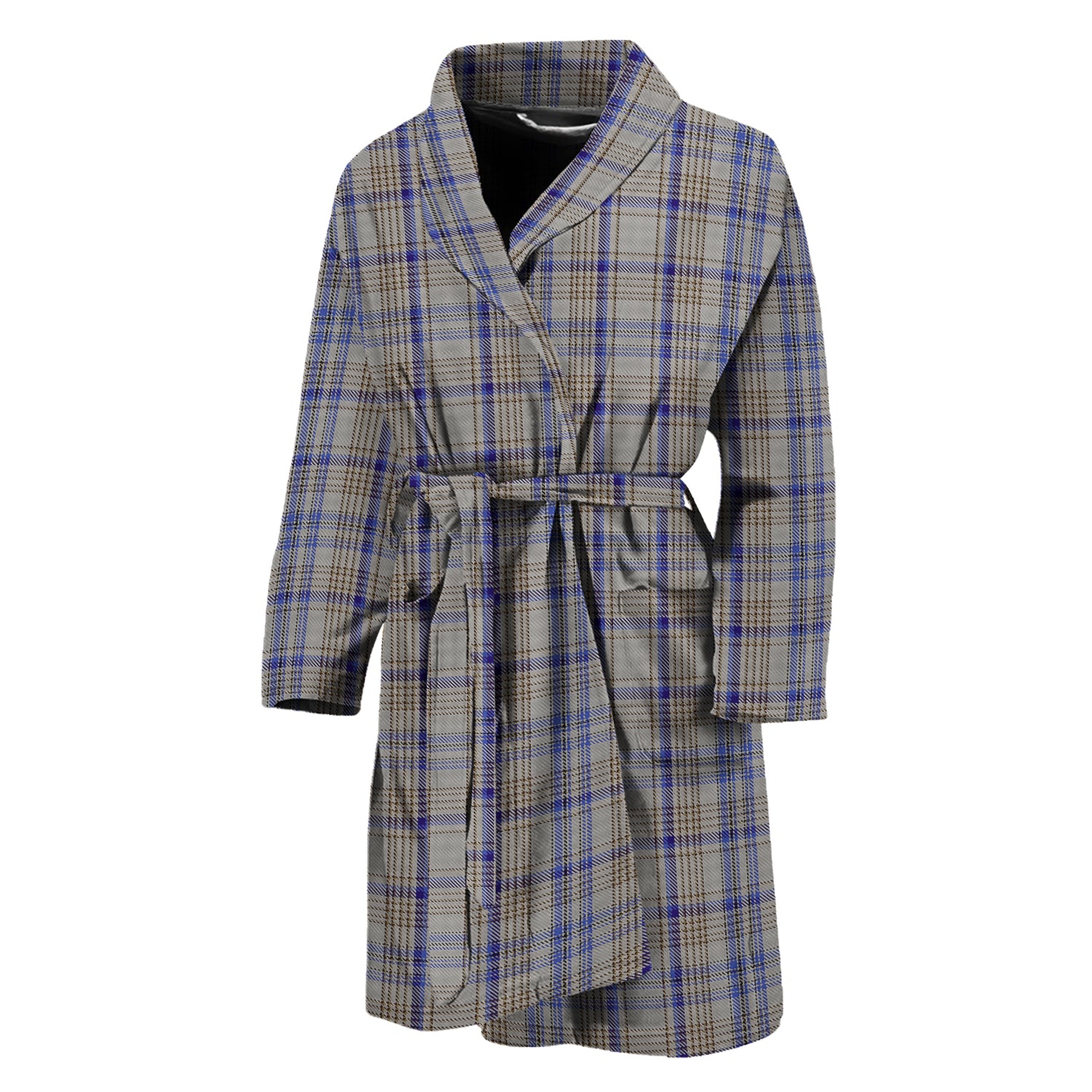 Tartan Vibes Clothing Handwriting Tartan Bathrobe