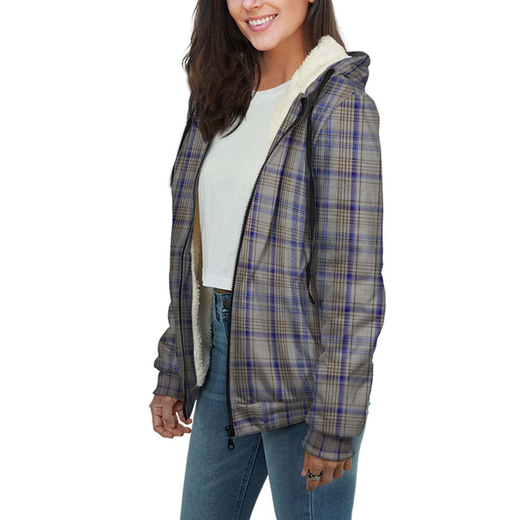 Handwriting Tartan Sherpa Hoodie - Tartan Vibes Clothing