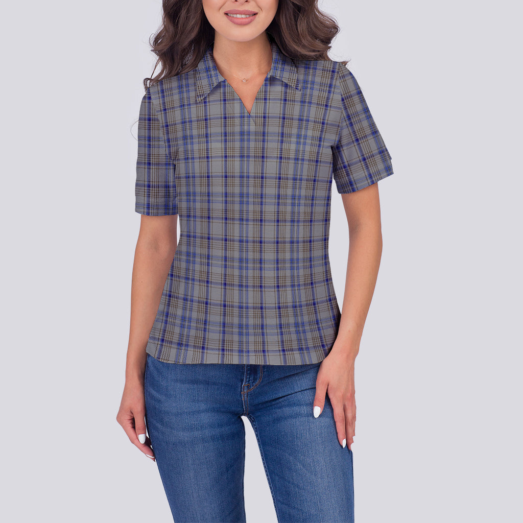 Handwriting Tartan Polo Shirt For Women - Tartan Vibes Clothing
