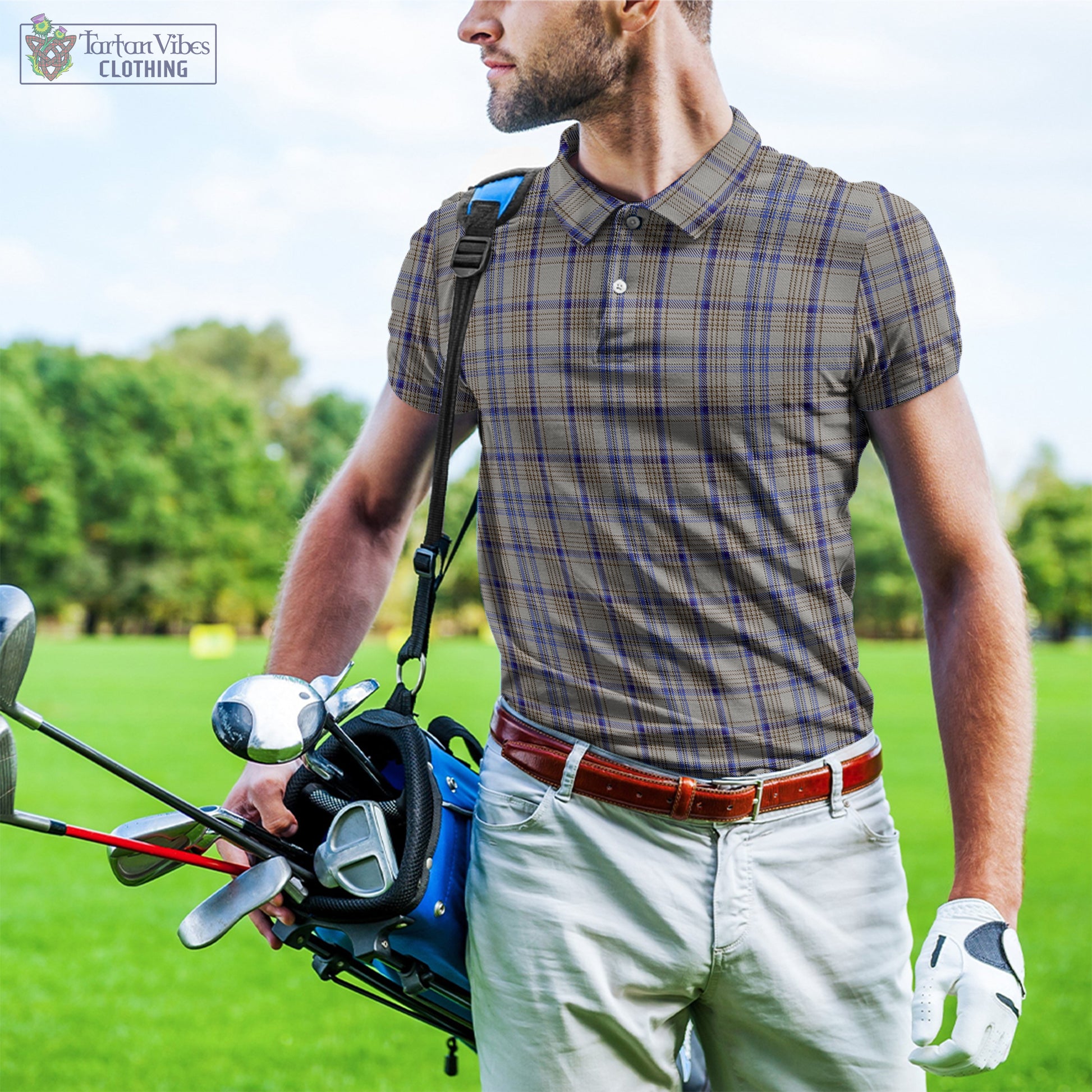 Handwriting Tartan Mens Polo Shirt - Tartan Vibes Clothing
