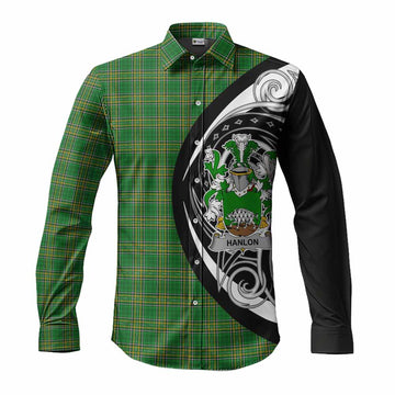 Hanlon Irish Clan Long Sleeve Button Shirt Celtic Circle Style