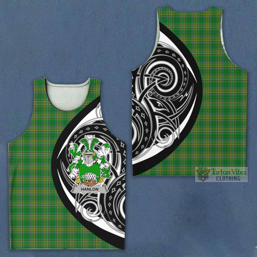 Tartan Vibes Clothing Hanlon Irish Clan Men's Tank Top Celtic Circle Style