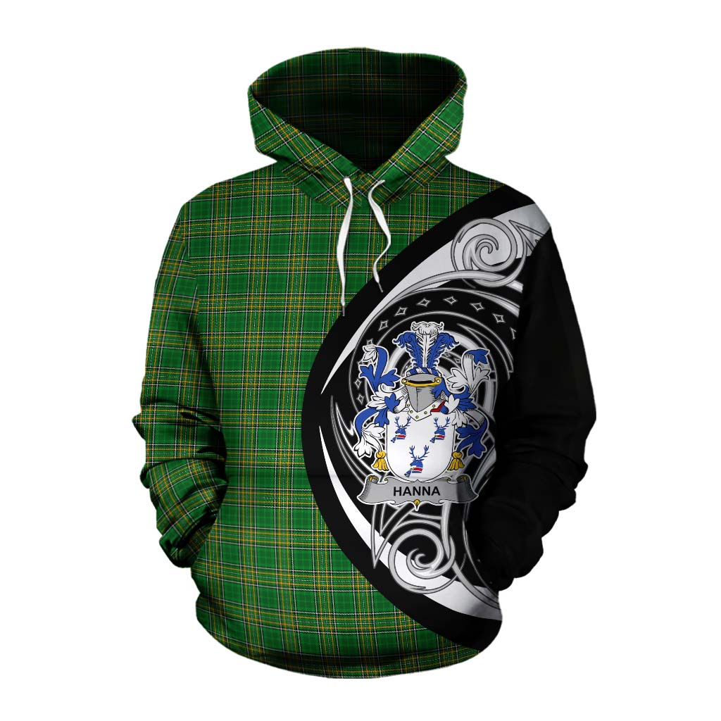 Tartan Vibes Clothing Hanna Irish Clan Cotton Hoodie Celtic Circle Style
