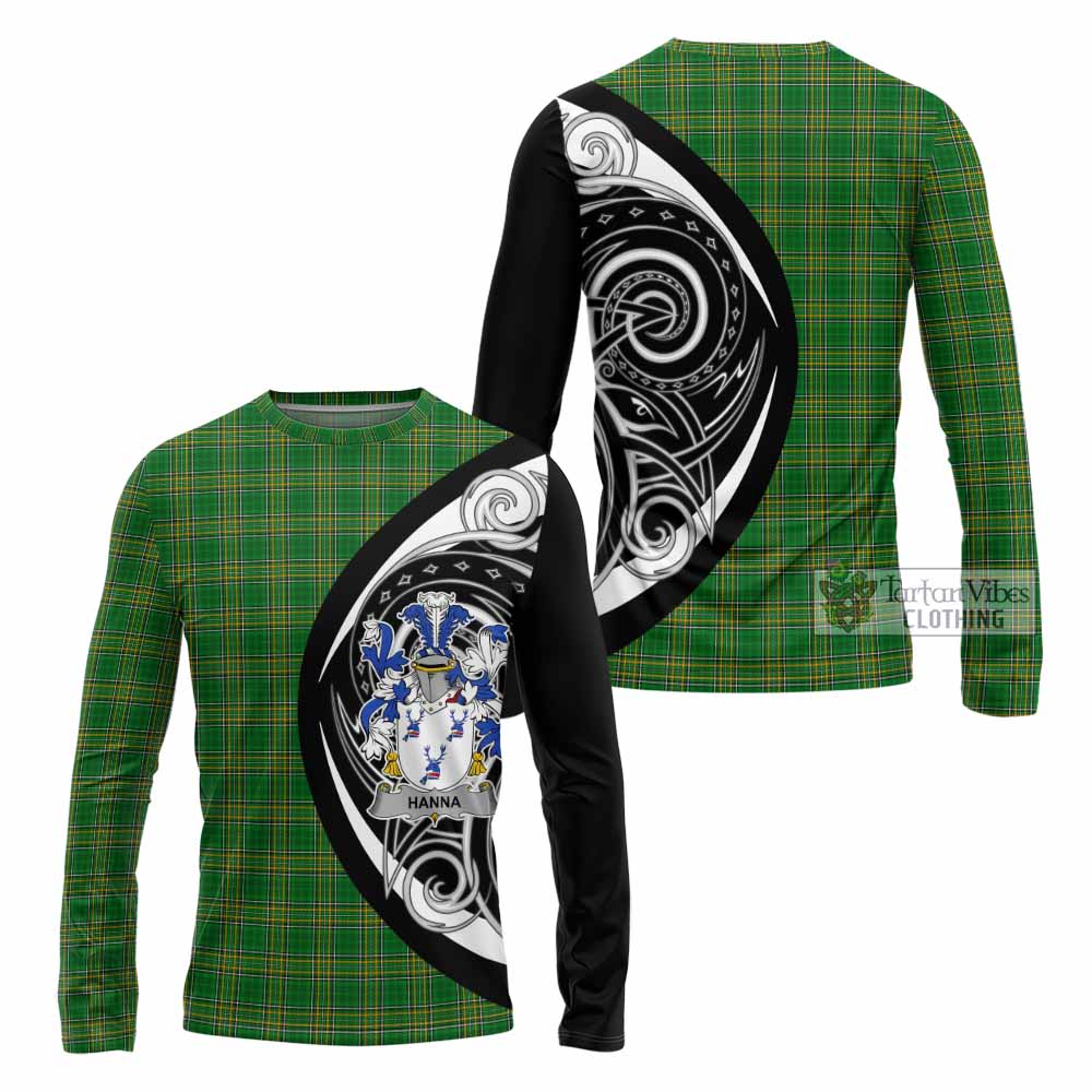 Hanna Irish Clan Long Sleeve T-Shirt Celtic Circle Style - Tartan Vibes Clothing