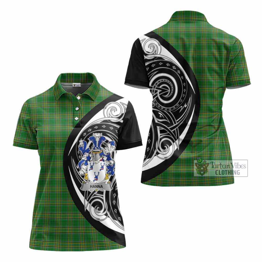 Hanna Irish Clan Women's Polo Shirt Celtic Circle Style - Tartan Vibes Clothing