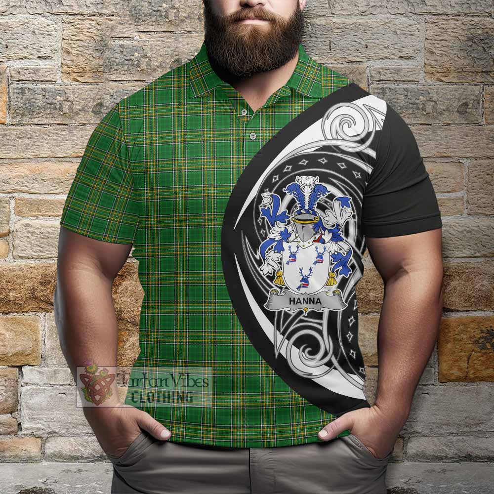 Hanna Irish Clan Polo Shirt Celtic Circle Style - Tartan Vibes Clothing