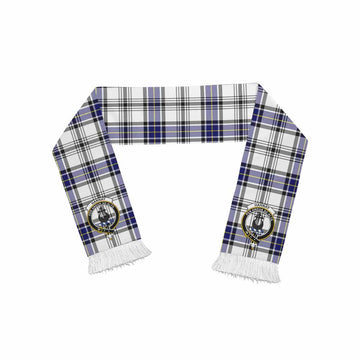 Hannay Tartan Ruffneck Scarf with Family Crest