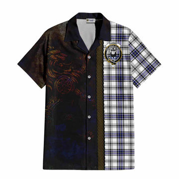 Hannay Tartan Family Crest Hawaiian Shirt Alba Gu Brath Be Brave Lion Ancient Style