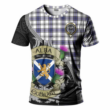 Tartan Vibes Clothing Hannay Tartan Family Crest T-Shirt Lion Rampant Royal Thistle Shield Celtic Inspired