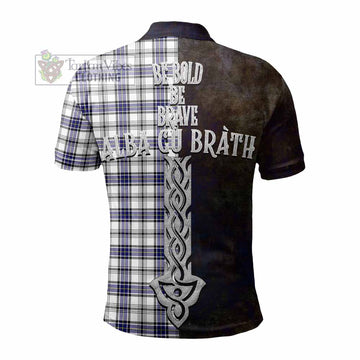 Hannay Tartan Family Crest Polo Shirt Alba Gu Brath Be Brave Lion Ancient Style