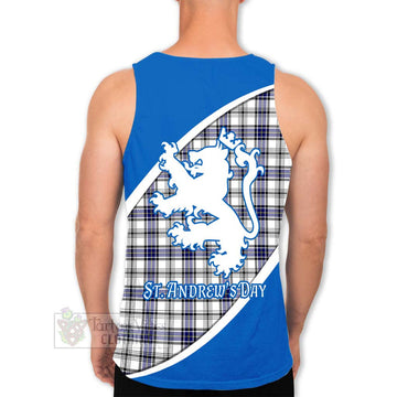 Tartan Vibes Clothing Hannay Family Crest Tartan Men's Tank Top Celebrate Saint Andrew's Day in Style