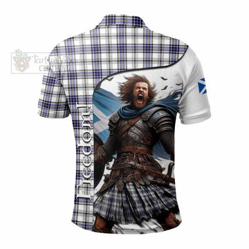 Hannay Crest Tartan Polo Shirt Inspired by the Freedom of Scottish Warrior