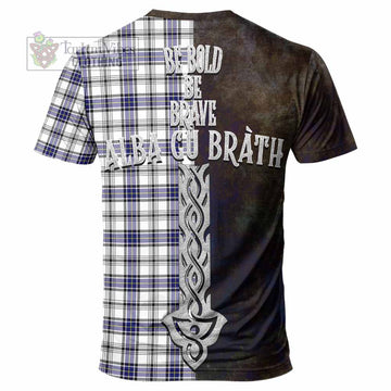 Hannay Tartan Family Crest T-Shirt Alba Gu Brath Be Brave Lion Ancient Style