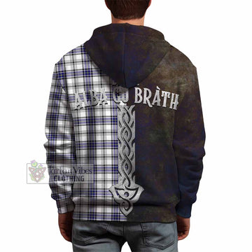 Hannay Tartan Family Crest Hoodie Alba Gu Brath Be Brave Lion Ancient Style