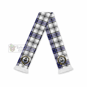 Hannay Tartan Ruffneck Scarf with Family Crest