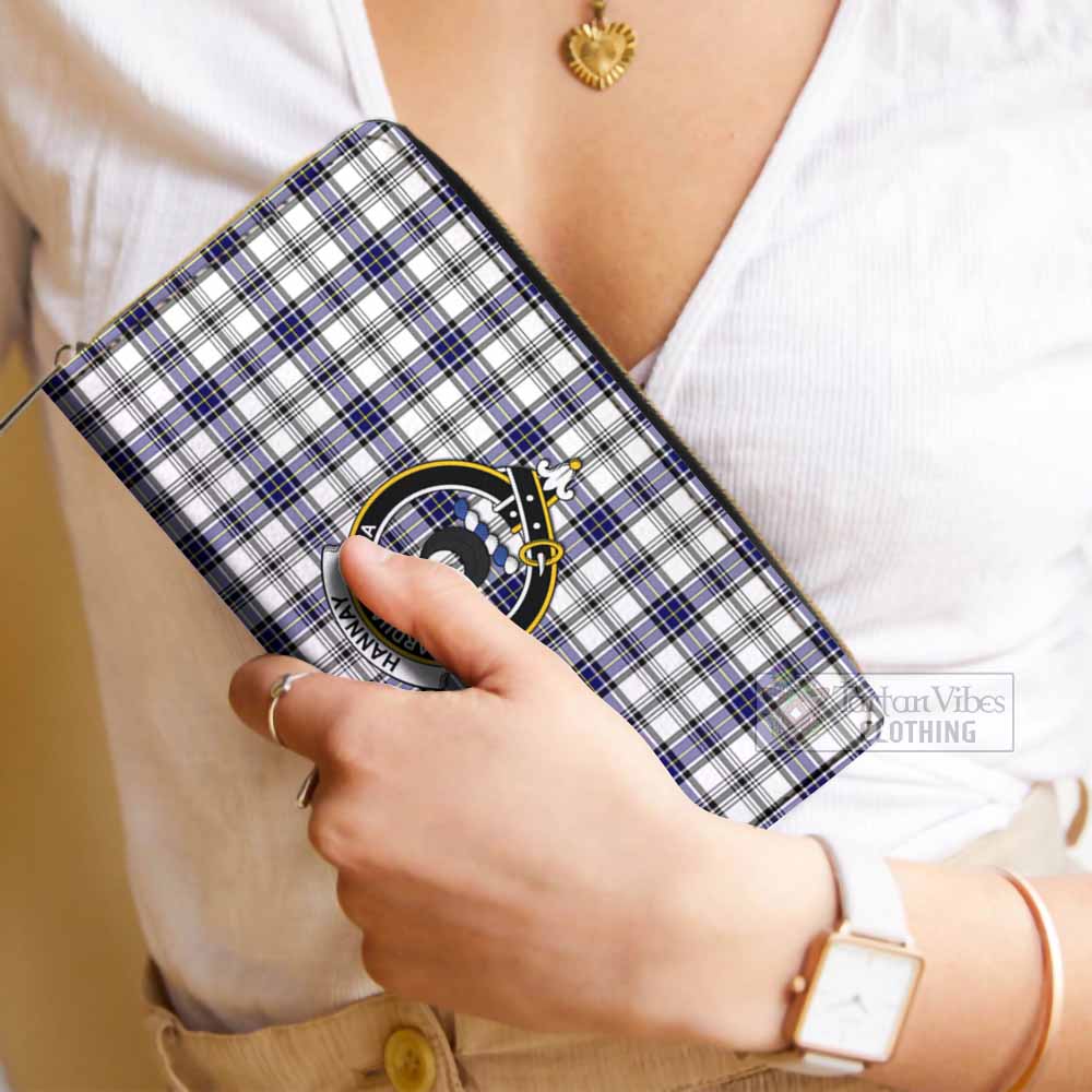 Tartan Vibes Clothing Hannay Tartan Women's Leather Wallet with Family Crest