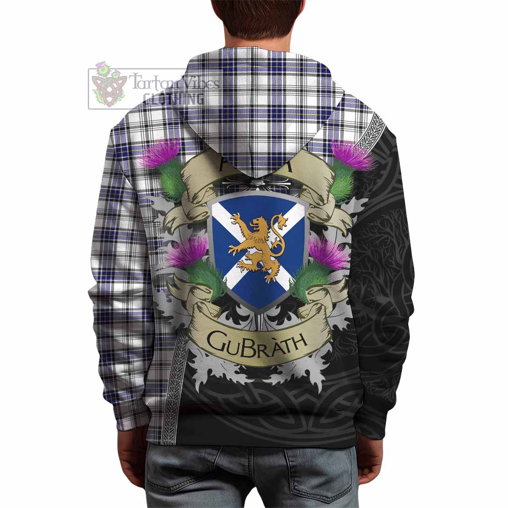 Tartan Vibes Clothing Hannay Tartan Family Crest Hoodie Lion Rampant Royal Thistle Shield Celtic Inspired