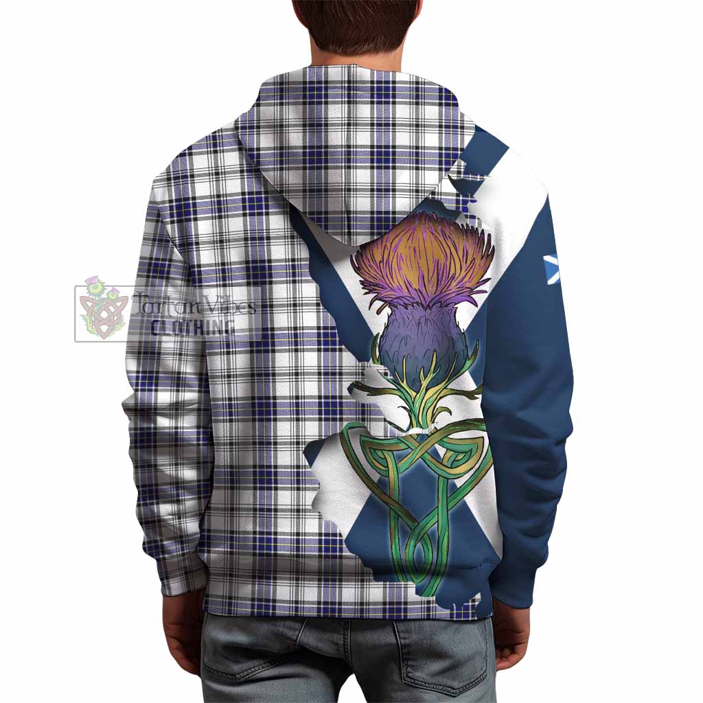 Tartan Vibes Clothing Hannay Tartan Family Crest Hoodie Scottish Thistle Celtic Inspired