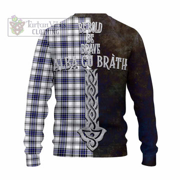 Hannay Tartan Family Crest Knitted Sweater Alba Gu Brath Be Brave Lion Ancient Style
