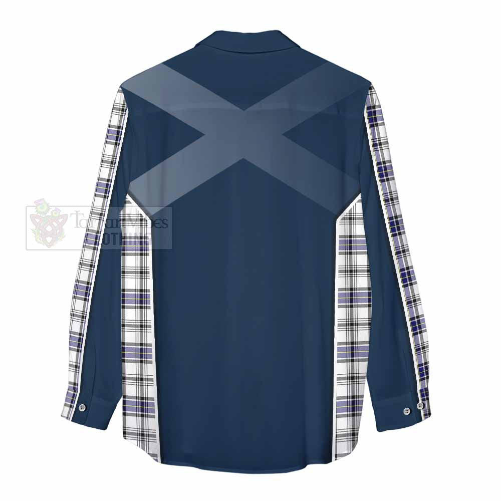 Tartan Vibes Clothing Hannay Tartan Women's Casual Shirt with Family Crest and Lion Rampant Vibes Sport Style