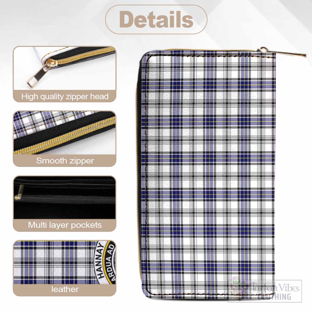 Tartan Vibes Clothing Hannay Tartan Women's Leather Wallet with Family Crest