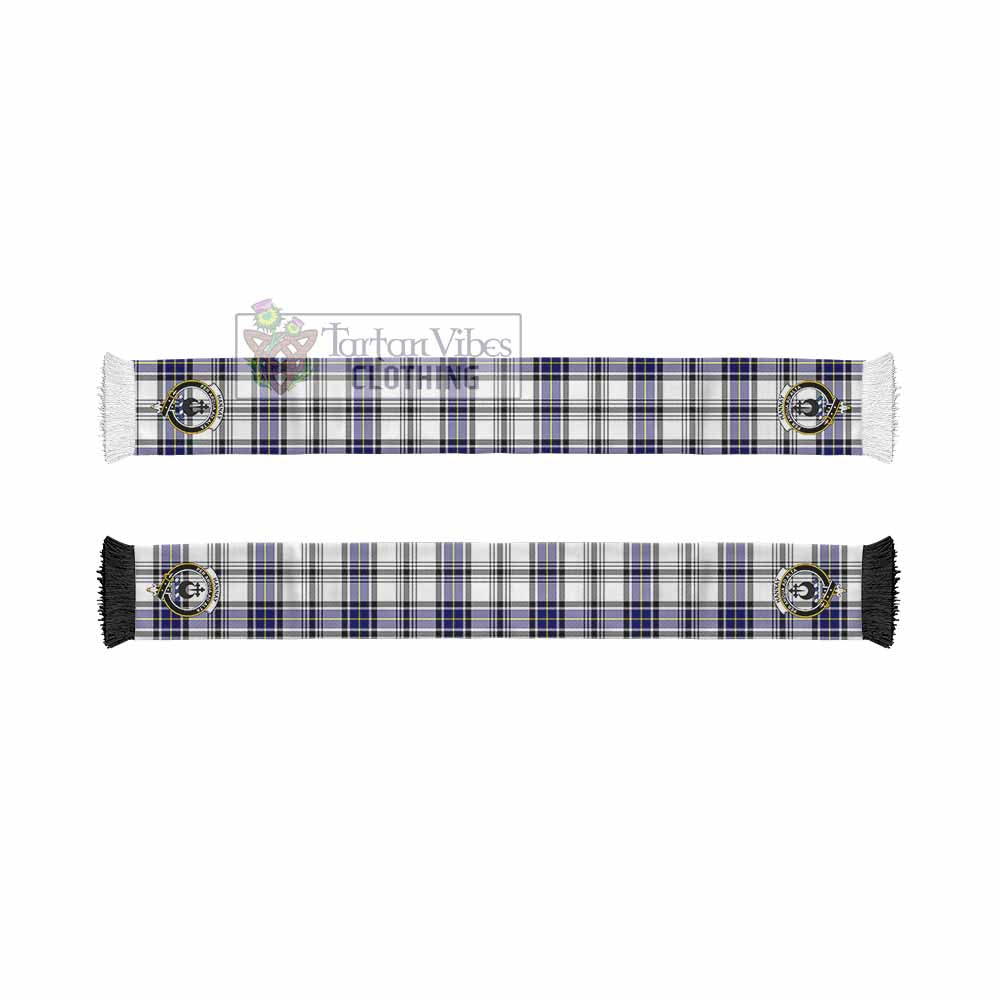 Tartan Vibes Clothing Hannay Tartan Ruffneck Scarf with Family Crest