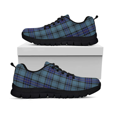Hannay Blue Tartan Sneakers