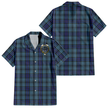hannay-blue-tartan-short-sleeve-button-down-shirt-with-family-crest