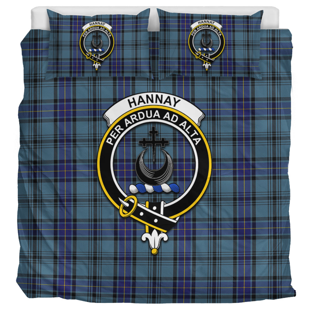 hannay-blue-tartan-bedding-set-with-family-crest